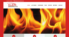 Desktop Screenshot of kleinbrandschutz.de